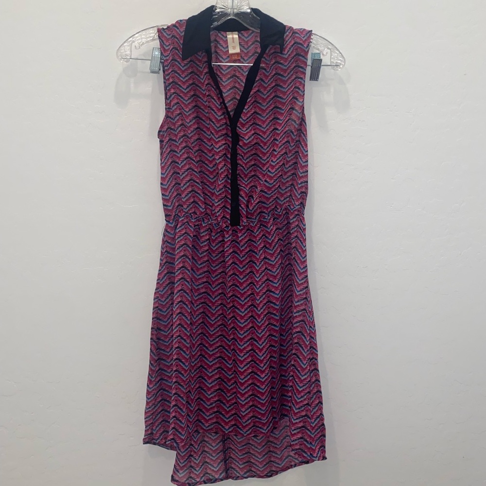 No boundaries chevron dress